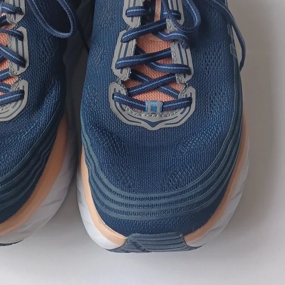 Hoka One One Women's Bondi 6 10D Wide Running Shoes 1019272 MIDP Navy - Picture 7 of 16